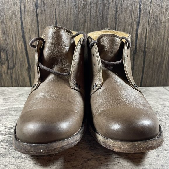 Frye Phillip Chukka Boot Brown Leather Lace Up Round Toe 3476831 Womens Size 6 B - Picture 5 of 9